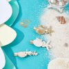 PH PandaHall 4 Styles Starfish Shell Hair Clip Beach Alligator Hair Clips Starfish Barrettes Dainty Sea Theme Clips for Halloween Mermaid Decor Beach Travel Wedding Supplies