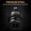 LEXIVON Premium Impact Universal Joint Socket Swivel Set | 3-Piece Ball Spring Design 1/2", 3/8", and 1/4" U-Joint Drive | Cr-Mo Steel - Full Impact Grade (LX-113)