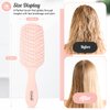Hair Brush,Sofmild Curved Vented Paddle Brush for Faster Blow Drying,Detangle Brush Flexible Bristles Glide Thru Tangles with Ease, Detangling Styling Hair Brushes for Women Curly Thick Wet Hair