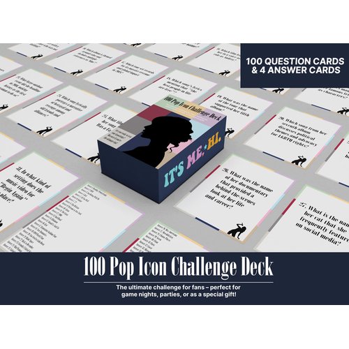 Enchanted Pop Star Card Game, Taylor 100 Question & Answer Cards for Ultimate Music Lovers, Perfect Gift Merch for Game Nights, Birthday Party Favors for Girls Women