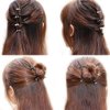 Suoirblss 30PCS Multicolored Mini Claw Hair Clips Crystal Rhinestone Barrette Hair Claw Clip Hair Bangs Pin Hair Accessories