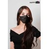 (10PCS) Black Disposable KF94- Face Mask, 4-Layer Filters Breathable Comfortable Nose, Good Day, Dust Mask, Black KF94 Masks Made in Korea.