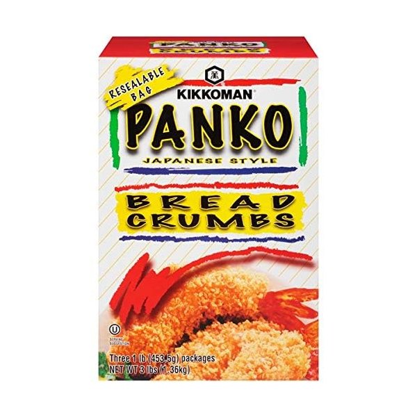 Kikkoman Panko Bread Crumbs Japanese Stype 3 - 1 pound boxes