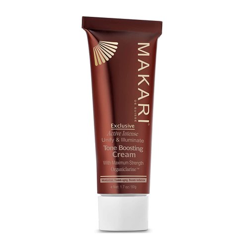 Makari Exclusive Active Intense Tone Boosting Face Cream (1.7 oz) | Skin-Brightening Facial Cream | Moisturizes and Softens | Smoothens Fine Lines & Wrinkles | For Dry, Normal, and Maturing Skin