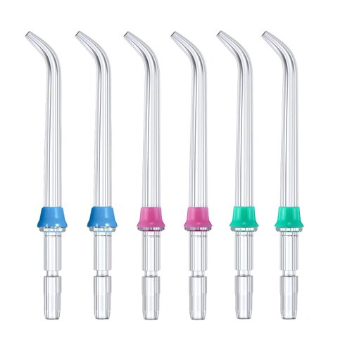 Replacement Classic Jet Tips Compatible with Waterpik Water Flossers and Other Brand Oral Irrigators, Flosser Refill Replacement Heads, Classic Jet Nozzle Accessories (6-Pack)