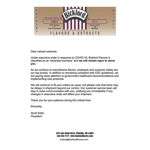 Bickford Flavors 4X Pure Vanilla Extract (4 Fl. Oz.)