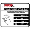 MRX BOXING & FITNESS Weight Lifting/Exercise Grip Gloves for Women, Great for Workouts, Weight Training and More, Pink Small