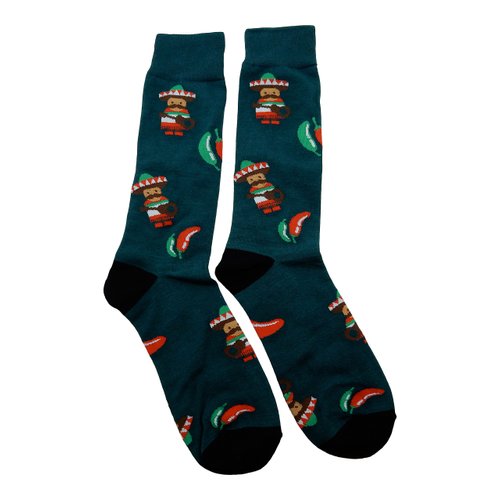 Fine Fit New! Mariachi Band & Chili Peppers Socks