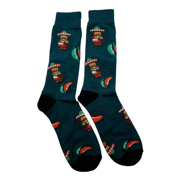 Fine Fit New! Mariachi Band & Chili Peppers Socks