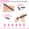 AZUREBEAUTY Nail Polish Gel Remover Tools Kit with 10 ml Cuticle Oil 10 PCS Nail Clips 150ml Remover Bottle Nail Remover Cotton Balls Cuticle Pusher Peeler Brush Nail File Buffer Comprehensive Tools