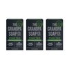 The Grandpa Soap Company Pine Tar Bar Soap for Men- Made With 100% Plant-Based Pine Tar Oil, 3 in 1 Cleanser Deodorizer and Moisturizer, Dermatologist Tested, Safe for Sensitive Skin, 3.25 Oz, 3 Pack