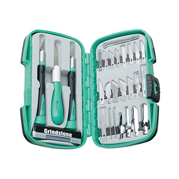 PD-395A 30-in-1 Multifunctional Graver Manual Tools Wood Working Carving Knife Set Kit