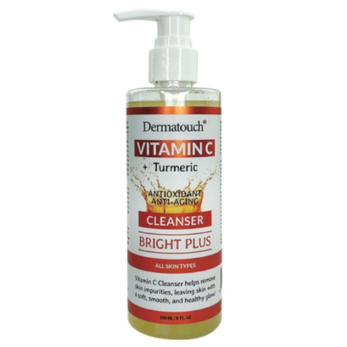 DERMATOUCH Vitamin C + Turmeric Cleanser, 8 fl oz - Made in America