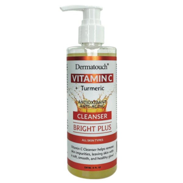 DERMATOUCH Vitamin C + Turmeric Cleanser, 8 fl oz - Made in America