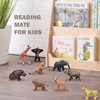 Gemini&Genius Wild Animal Toys for Kids, 9 Pcs Jungle Animal Baby Toy Figures, Toy Gifts for Kids, Wildlife Toys Perfect Cake Toppers for Baby Shower, Soild Plasitc and Well Designed Animal Figurines