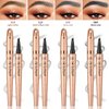 Eyebrow Pen,Liquid Eye Makeup Eyebrow Pencil - Waterproof Eyebrow Pencil Micro 4 Tip Brow pencil Lift & Snatch Eyebrow Microblading Pen Long-Lasting Waterproof Natural Eyebrow Hair (1# Light coffee)