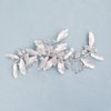 Sliver Leaf Headpiece Bridal Hair Clips Bride Comb Hair Accessories Wedding Tiara Bridal Headpiece