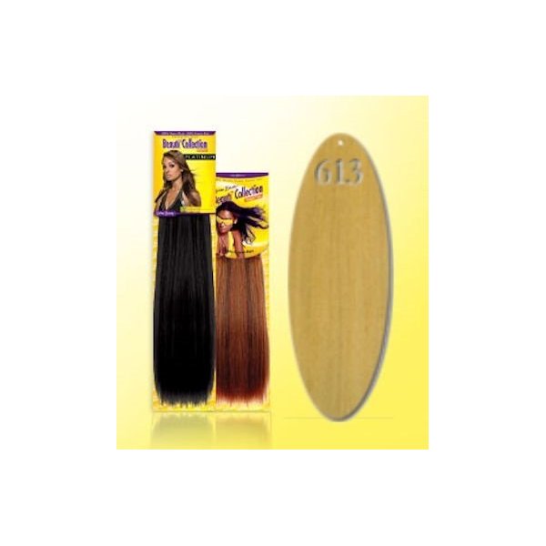 Beauti Collection Human Hair Weave -Yaki Weave 12" - P27/613 Piano Blonde - Size: 12"