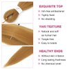 Pre Stretched Braiding Hair 36inch 6 Packs Synthetic Braiding Hair #27 Honey Blonde Braiding Hair Pre Stretched Soft Yaki Braiding Hair For Braids Long Braiding Hair Extensions(#27,6Packs,36inch）