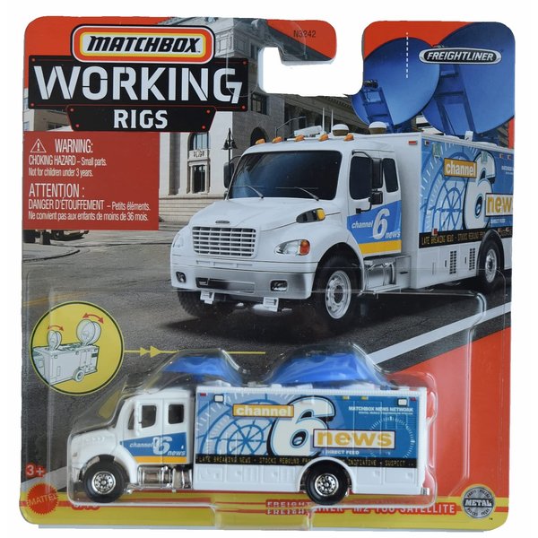 Matchbox Freightliner M2 106 Satellite, Working Rigs 8/16