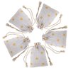 G2PLUS Small Drawstring Gift Bags,20PCS Cotton Burlap Drawstring Pouches Halloween Candy Bags Yellow Daisy Treat Bags Wedding Party Favor Jewelry Pouches for Gift,Holiday,Home Supplies(3.5'' x 4.7'')