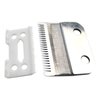 Professional Adjustable Replacement Blades Set #1006-30-15-10 for Wahl 8504 Hair Clippers, 1 Carbon Steel Fixed Blades, 1 Ceramic Moving Blade, Compatible w/Wahl Super Taper Hair Clippers (Silver)