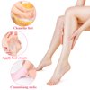 Generic Foot Mask Exfoliating Silicone Socks (Pink+2flesh Color),Beach Protective Socks,Anti Slip Moisturizing Soft Gel Socks for Repairing Cracked Heel Dry Feet