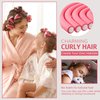 60 Pieces Flexi Rods Flexible Curling Rods Hair Curlers Rollers Twist Flexi Rods Hair Curlers Set No Heat Hair Rods Rollers Flexible Rods for Long Short Hair Women Girls (Pink, 0.3 x 7 Inch)