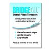 BridgeAid Dental Floss Threaders - Buy 5 Packs of 50/Pack, Get 1 Pack Free (300 Threaders Total)