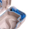 Orthdent Denture Box Case Bath Container and Brush with Mirror False Teeth Storage Box for Travel Daily Denture Care