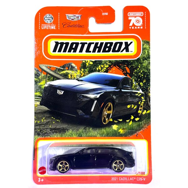Matchbox - Cadillac CT5-V - 2021 - Black - Matchbox 70 Years - 2023 - Mint/NrMint - Ships Bubble Wrapped in a Correctly Sized Box