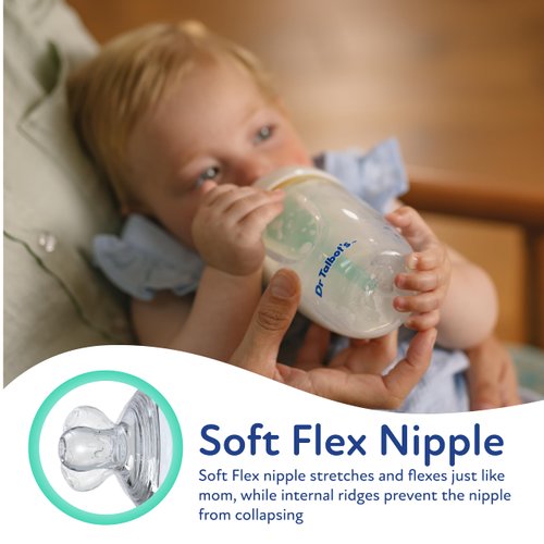 Dr. Talbot's Silicone Anti-Colic Bottle Replacement Nipples, Preemie Flow, 2 Pack
