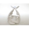 Basic all white hair claw clip
