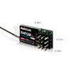 Radiolink R4FGM 2.4Ghz 4 Channels Tiny RC Gyro Receiver for Mini RC Cars 1/28 and Boats, Long Control Distance for Radio RC8X RC4GS V3/RC6GS V3/T8S/T8FB