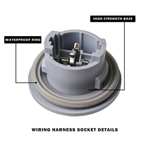 Tail Light Rear Lamp Socket and Wiring Harness JL3Z-13412-A Compatible with 2018-2020 Ford Pickup F-150