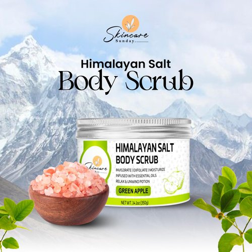 Skincare Sunday Himalayan Salt Body Scrub | Invigorate | Exfoliate | Moisturize - relax & uniwnd potion (GREEN APPLE)