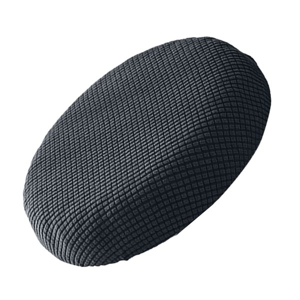 Milisten Round Bar Stool Cover, Round Stool Cushion Cover, Elastic Seat Covers for Dining Chairs, Dark Grey