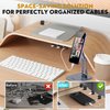 VieHome 8 Pack Magnetic Cable Management Clips - Ideal Cord Holder for Nightstand, Desk, Charger Holder - Phone Cord Holder w/360 Rotation