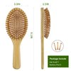 MRD Hair brush, Natural Bamboo Paddle Detangling Hairbrush, Massage Scalp Thick/Thin/Curly/Dry Hair For Women & Men Yellow