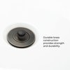Oil-Rubbed Bronze Tub Drain Stopper Kit - Bathtub Drain, Bushing, Face Plate, and Conversion Kit with Three Screws Bathtub Drain Kit - All Brass Construction with Conversion Parts