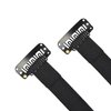 YTBYT 4 Pcs Facelift Bands with Clips Invisible Face Stretching Lifting Strap Adjustable Elastic Band Face Slimming Band (11cm Black Single Bands)
