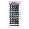 Cluster Lashes Mixed Length Individual Lashes D Curl Lash Clusters Volume Eyelash Clusters DIY Lash Extension Kit Fluffy Cluster Eyelash Extensions (02-0.07D, 9-16mm)