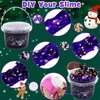300ml Black Cat Slime with Clay, Dark Purple Clear Slime Kit for Girls Ages 8-12 with 9 Packs Slime Add-Ins, Slime for Kids Party Favors, Non Stick Slime Toys Birthday Halloween Christmas Easter Gifts