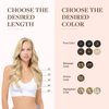 GOO GOO Clip in Hair Extensions Real Human Hair, 16inch 110g 7Pcs, 60A Platinum Blonde, Remy Human Hair Extensions Clip ins for Women, Natural Human Hair