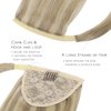 WENNALIFE Ponytail Hair Extension, 14 Inch 80g Light Blonde Highlighted Golden Blonde Ponytail Extension Human Hair Clip in Wrap Around Remy Human Hair Extension Hairpieces