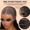 UNICE Pre Everyting Glueless Frontal Wig Body Wave 13X4 HD Pre Cut Lace Front Wigs Human Hair Pre Bleached Invisible Bye Bye Knots Wig Pre Plucked 150% Density 20inch