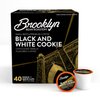 Brooklyn Beans Black and White Cookie Coffee Pods, Compatible with 2.0 K-Cup Brewers, 40 Count