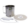 Stainless Steel Enema Bucket 1.5 Quart, Ideal for Home Coffee Enema with Platinum Cured Medical Grade Silicone Hose