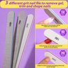 Teenitor Nail Buffer and Shine Kit, 12pcs Nail Files 100/180 Emery Boards for Natural Nails, Finger Nail File and Buffer Set for Nails, Nail Filer 240 Grit Nail File Buffing Block for Women