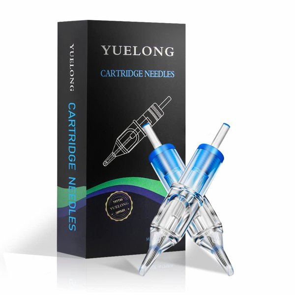 Tattoo Cartridge Needles - Yuelong 20PCS New Disposable Tattoo Needle Cartridge 5 Round Shader for Tattoo Machine Kit Tattoo Supplies (1205RS)